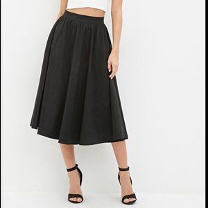 Forever 21 Black midi skirt